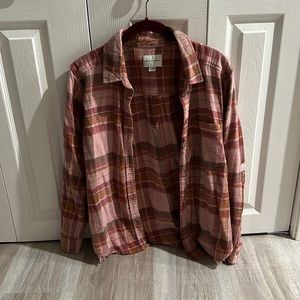 American eagle size XS pink flannel 💗
